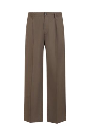 Pantaloni a gamba ampia  in lana marrone MARNI | PUMU0324U0TW83900N55