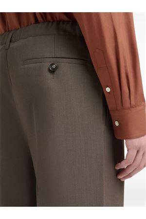 Pantaloni a gamba ampia  in lana marrone MARNI | PUMU0324U0TW83900N55