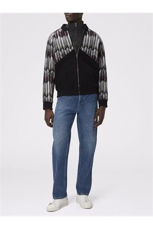 Bomber with zigzag insert in wool blend MISSONI | US25WC0CBC0059S4171