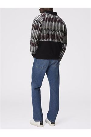 Bomber with zigzag insert in wool blend MISSONI | US25WC0CBC0059S4171