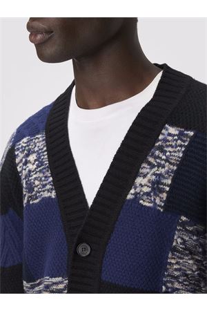 Cardigan in pura lana con inserti fiammati e zig zag MISSONI | US25WM0ABK01CZS72MI