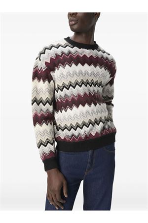 Crew neck sweater with flame zigzag pattern MISSONI | US25WN0CBC005AS4170