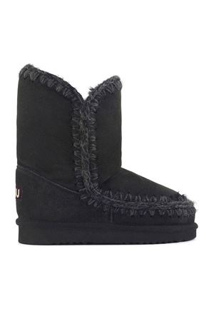 Black double-face sheepskin Eskimo 24 MOU | FW101000ABKBK
