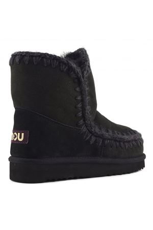 Black double-face sheepskin Eskimo 18 MOU | FW101001ABKBK