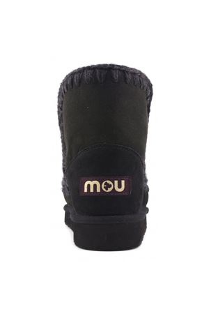Black double-face sheepskin Eskimo 18 MOU | FW101001ABKBK