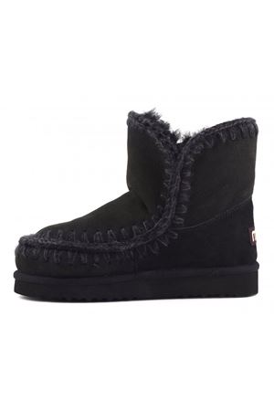 Black double-face sheepskin Eskimo 18 MOU | FW101001ABKBK