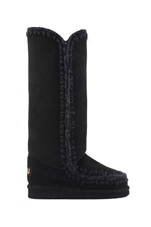 Black double-face sheepskin Eskimo 40 MOU | FW101002ABKBK
