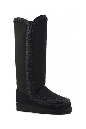 Black double-face sheepskin Eskimo 40 MOU | FW101002ABKBK