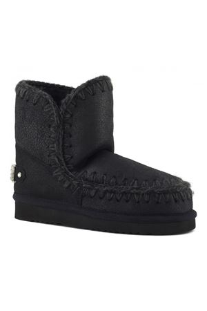 Black sheepskin Eskimo 18 MOU | FW101036BCBKG