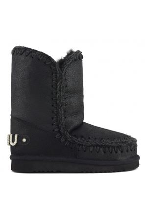 Black sheepskin Eskimo 24 MOU | FW101037BCBKG