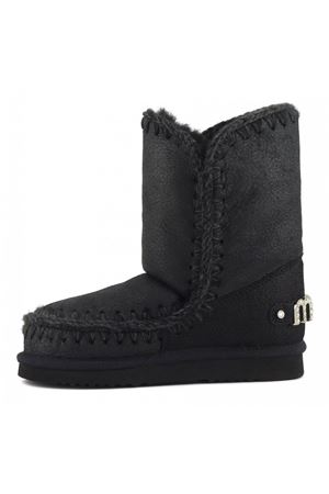 Black sheepskin Eskimo 24 MOU | FW101037BCBKG