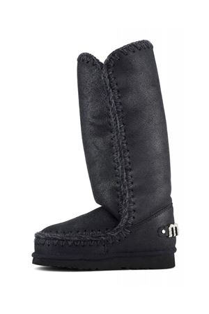 Cracked black sheepskin Eskimo 40 MOU | FW101052BCBKG
