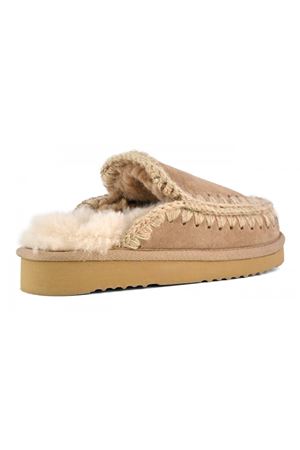 Beige Eskimo slipper MOU | FW101125ACAM