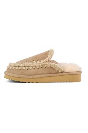 Beige Eskimo slipper MOU | FW101125ACAM