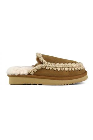 Cognac Eskimo slipper MOU | FW101125ACOG