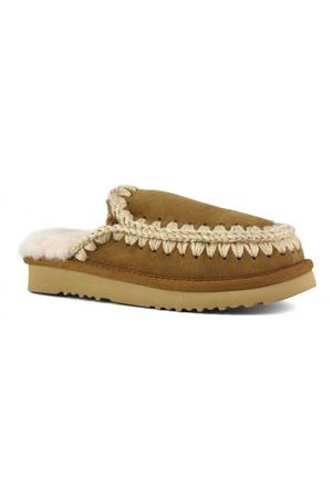 Cognac Eskimo slipper MOU | FW101125ACOG