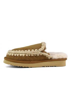 Cognac Eskimo slipper MOU | FW101125ACOG