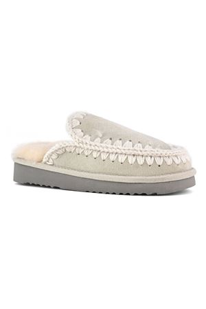 Grey sheepskin Eskimo slipper MOU | FW101125ASILB
