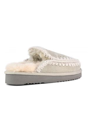 Grey sheepskin Eskimo slipper MOU | FW101125ASILB