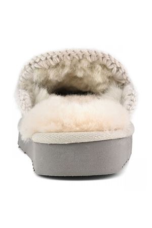 Grey sheepskin Eskimo slipper MOU | FW101125ASILB