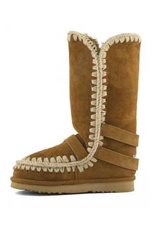Black sheepskin Eskimo 40 buckle straps MOU | FW101137ACOG