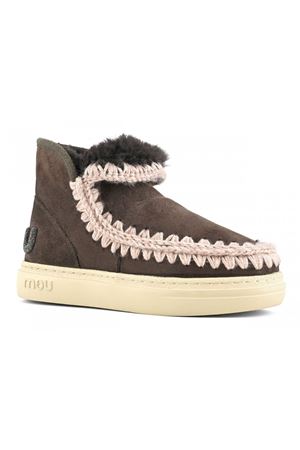 Eskimo sneaker bold in brown leather MOU | FW411001AMOCHA