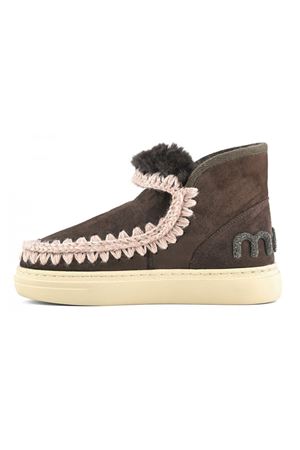 Eskimo sneaker bold in brown leather MOU | FW411001AMOCHA