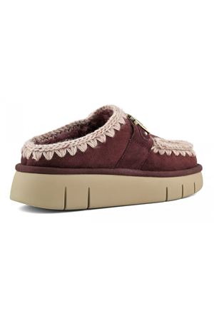 Bordeaux double-face sheepskin bounce clog MOU | FW531001ACAB