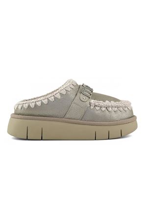 Stone Metalic double-face sheepskin bounce clog MOU | FW531001BSTME