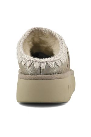 Stone Metalic double-face sheepskin bounce clog MOU | FW531001BSTME