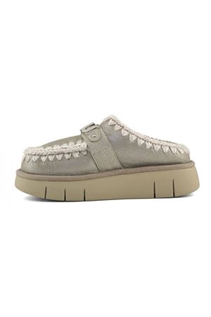 Stone Metalic double-face sheepskin bounce clog MOU | FW531001BSTME