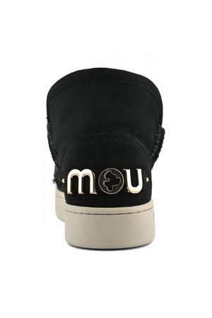 Black sheepskin New eskimo sneaker MOU | FW741001ABKBK