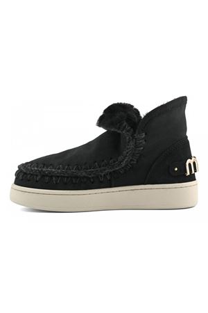Black sheepskin New eskimo sneaker MOU | FW741001ABKBK
