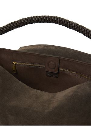 Sveva Peach XL dark brown suede shoulder bag ORCIANI | B02185PEOTESTADIMORO