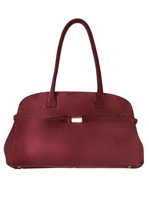 Borsa Aura Peach Large a spalla in suede bordeaux ORCIANI | B02201PEOCHIANTI