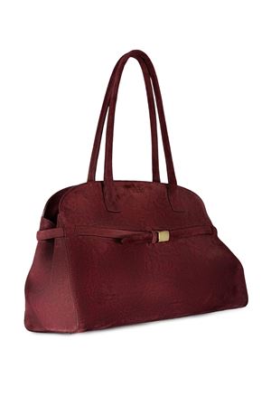 Borsa Aura Peach Large a spalla in suede bordeaux ORCIANI | B02201PEOCHIANTI