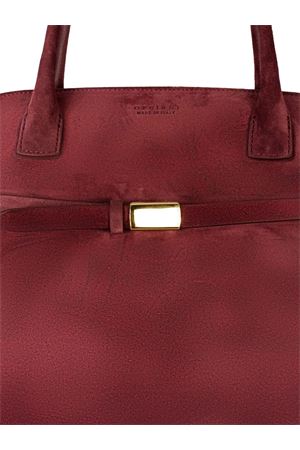 Borsa Aura Peach Large a spalla in suede bordeaux ORCIANI | B02201PEOCHIANTI