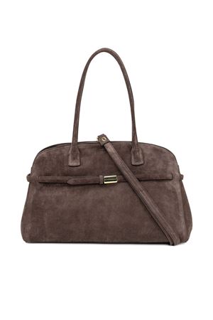 Borsa Aura Peach Large a spalla in suede testa di moro ORCIANI | B02201PEOTESTADIMORO