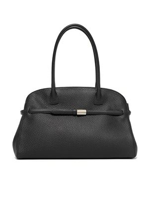 Borsa Aura Soft Large a spalla in pelle martellata nera ORCIANI | B02201SOFNERO