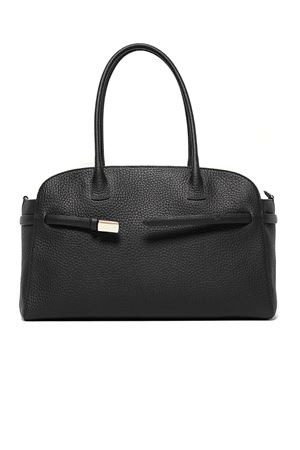 Borsa Aura Soft Large a spalla in pelle martellata nera ORCIANI | B02201SOFNERO
