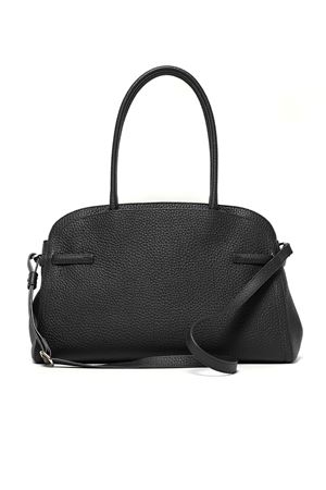Borsa Aura Soft Large a spalla in pelle martellata nera ORCIANI | B02201SOFNERO