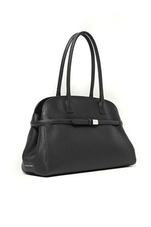 Borsa Aura Soft Large a spalla in pelle martellata nera ORCIANI | B02201SOFNERO