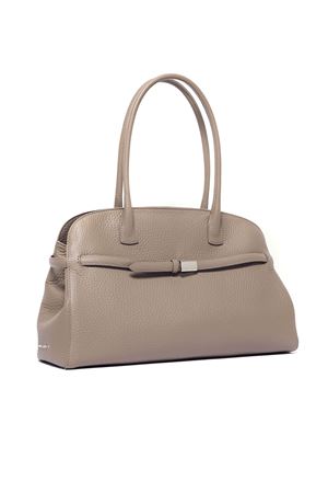 Borsa Aura Soft Large a spalla in pelle martellata taupe ORCIANI | B02201SOFTAUPE