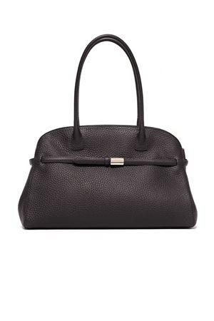 Borsa Aura Soft Large a spalla in pelle martellata testa di moro ORCIANI | B02201SOFTMORO