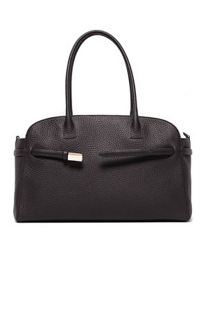 Borsa Aura Soft Large a spalla in pelle martellata testa di moro ORCIANI | B02201SOFTMORO