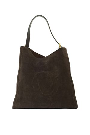 Borsa Her-O Peach Large a spalla in suede testa di moro ORCIANI | B02206PEOTESTADIMORO