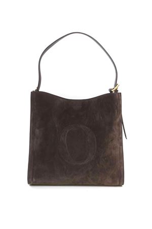 Her-O Peach Midi suede leather shoulder bag ORCIANI | B02207PEOTESTADIMORO