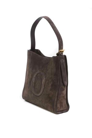 Her-O Peach Midi suede leather shoulder bag ORCIANI | B02207PEOTESTADIMORO