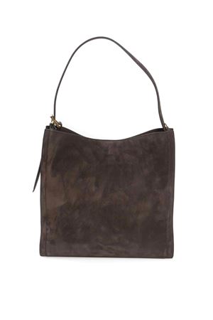 Her-O Peach Midi suede leather shoulder bag ORCIANI | B02207PEOTESTADIMORO