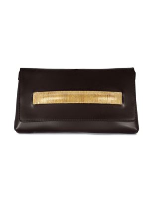 Clutch Gossip Soft in pelle martellata testa di moro ORCIANI | B02210CHOCIOCCOLATO